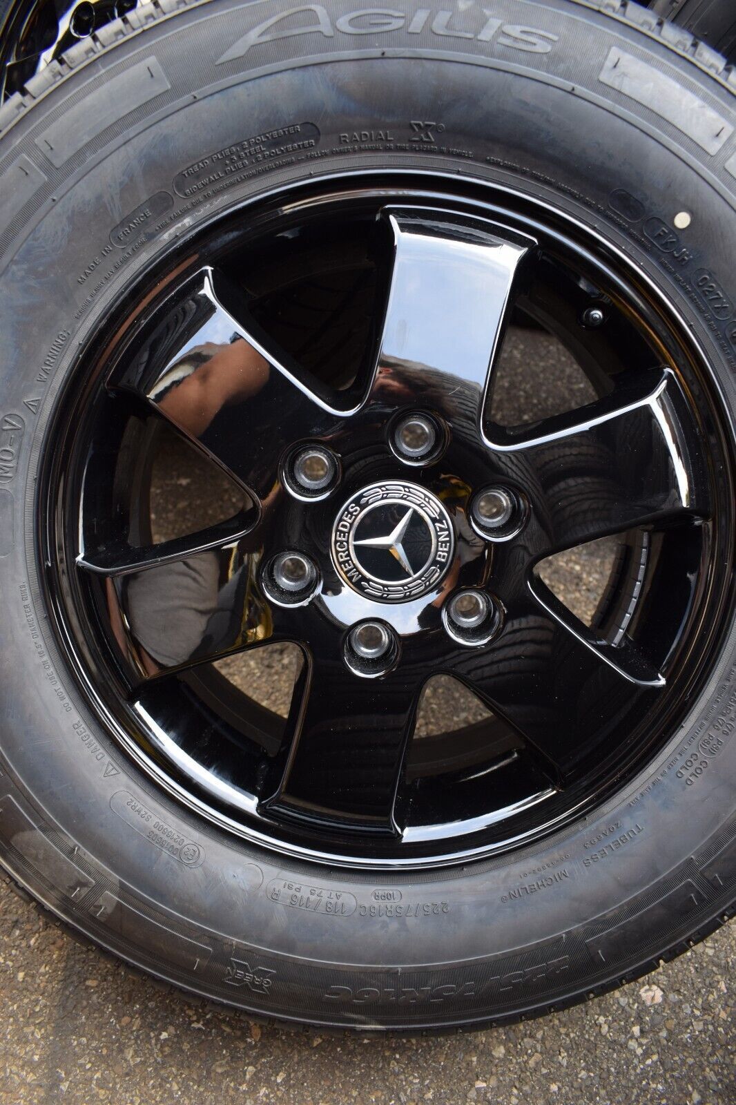 Original Mercedes Sprinter Komplettradsatz Sommer Michelin 16 Zoll 225 75 16C