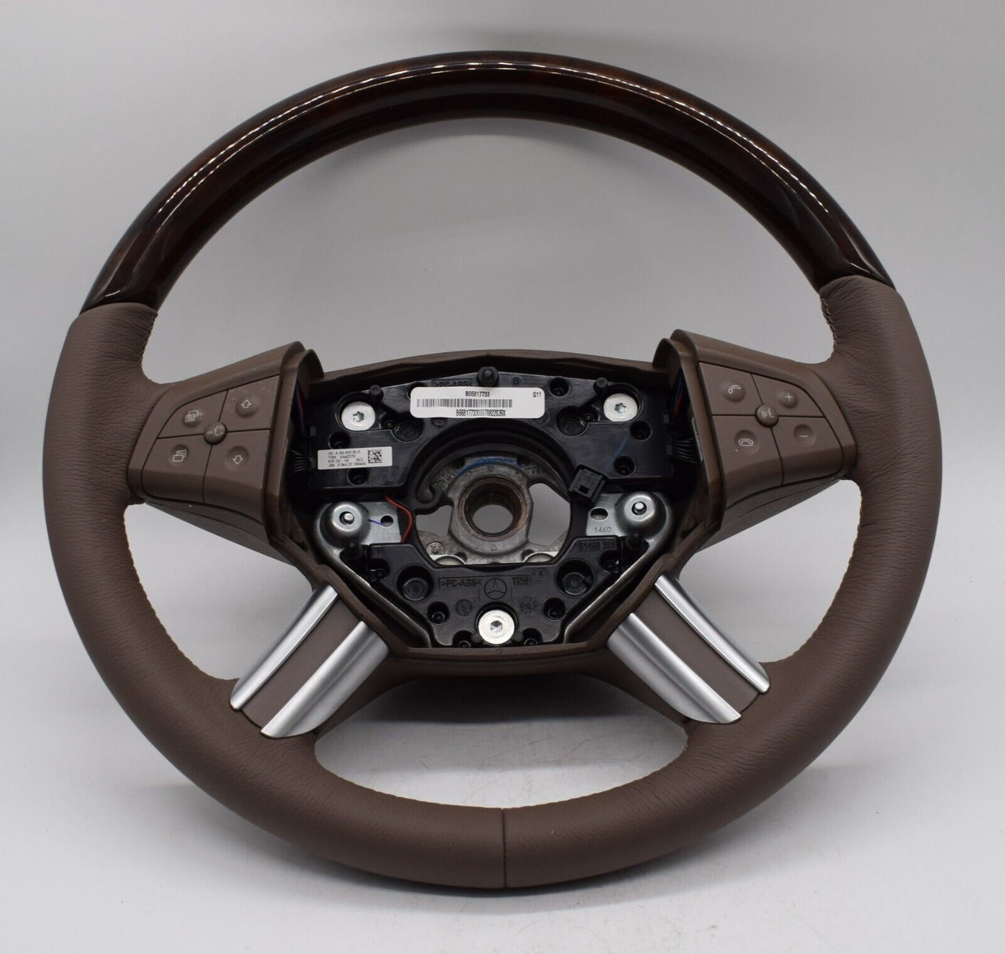 Mercedes Holzlenkrad Lederlenkrad Lenkrad ML w164 steering wheel Wurzellnuss
