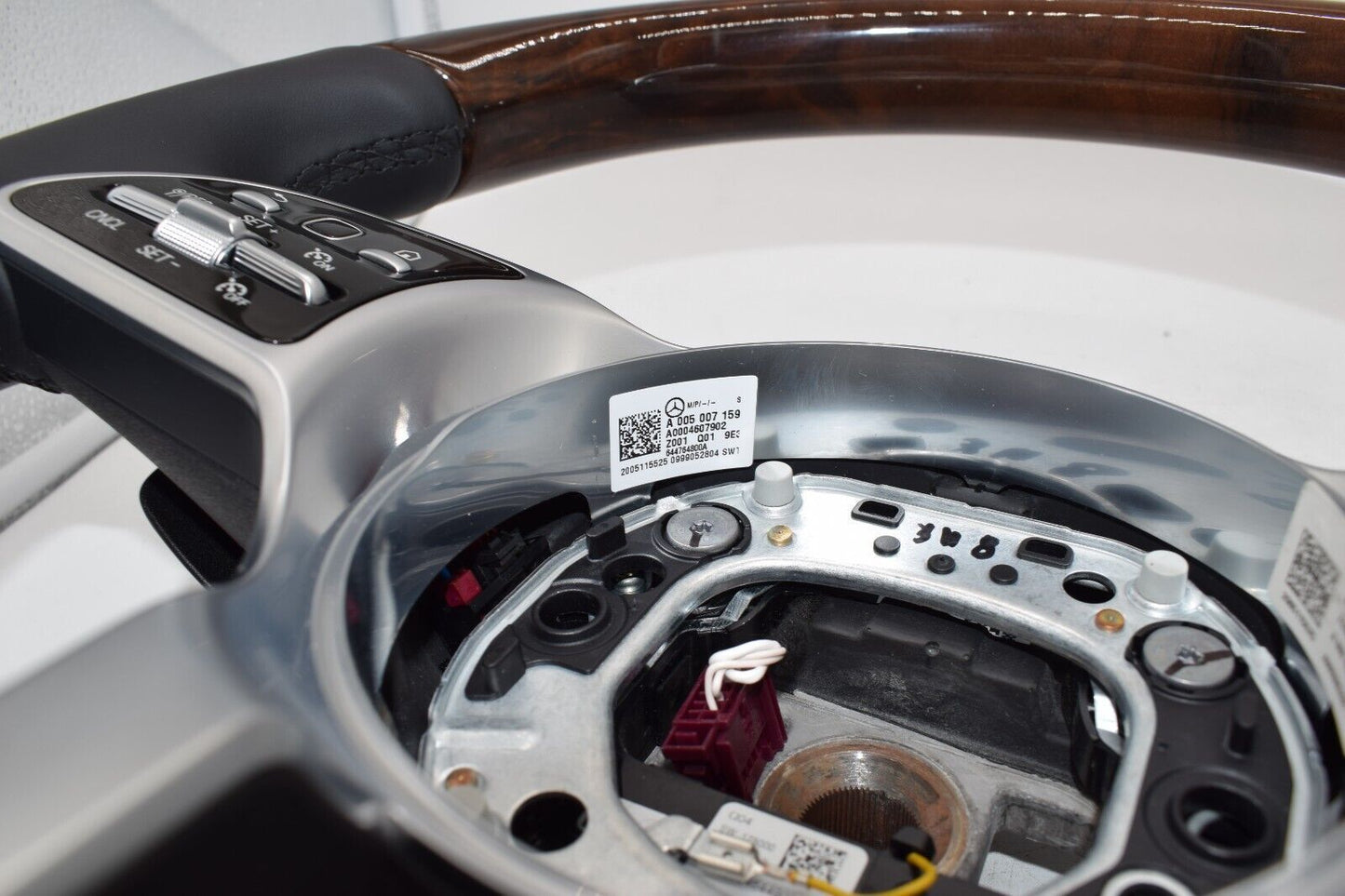 Original Mercedes Holzlenkrad Lenkrad w 213 Leder E Klasse Wurzelnuss 0004607902