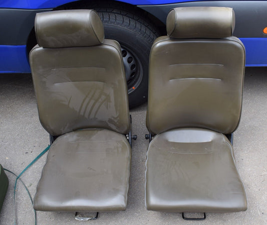 Original Mercedes G Klasse w461 Fahrer Beifahrersitz Grün 461 olivgrün G Puch
