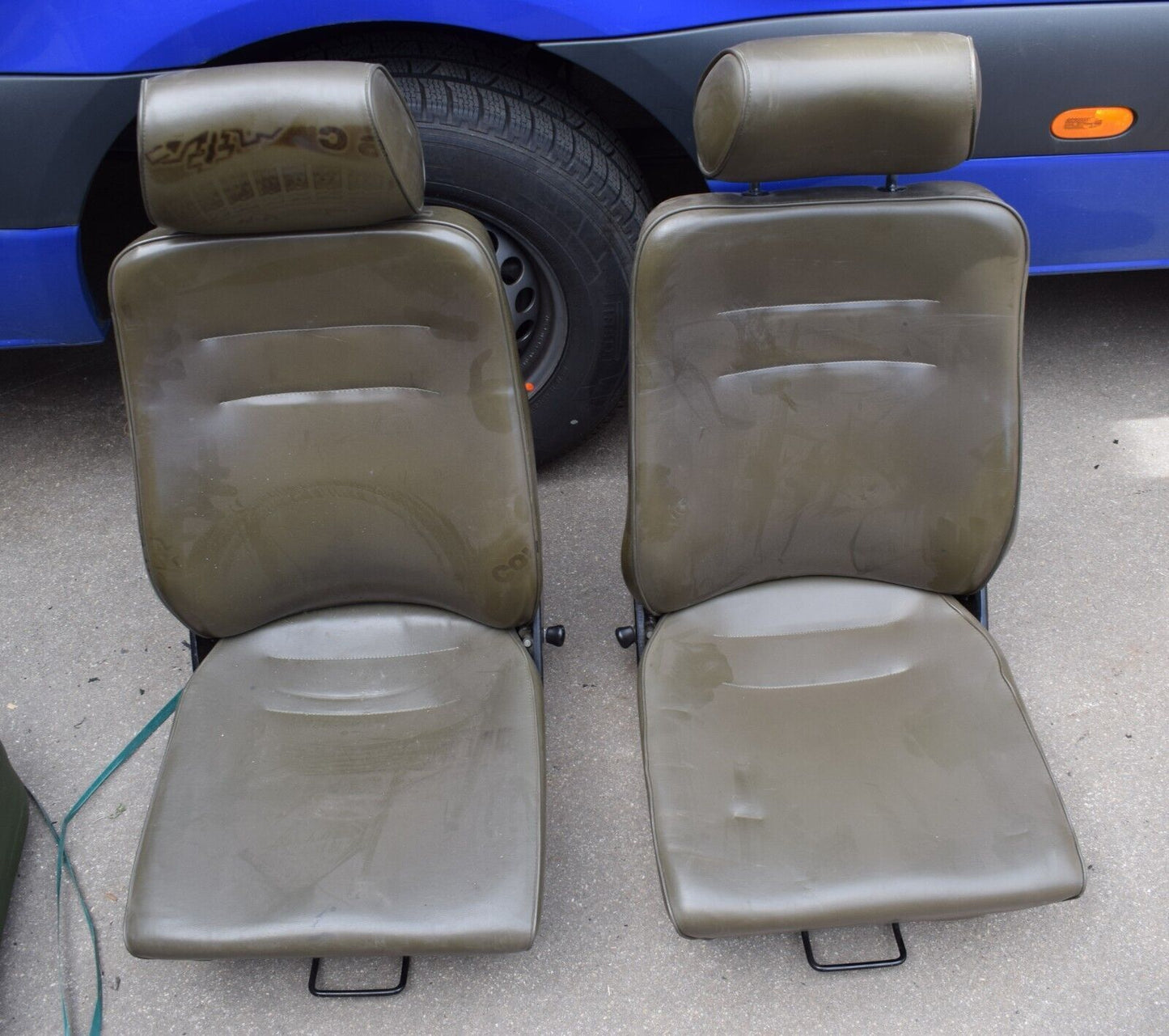 Original Mercedes G Klasse w461 Fahrer Beifahrersitz Grün 461 olivgrün G Wolf