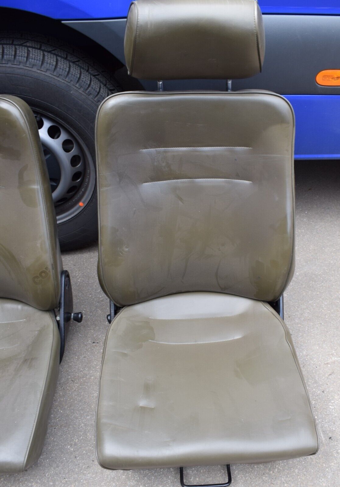 Original Mercedes G Klasse w461 Fahrer Beifahrersitz Grün 461 olivgrün G Wolf