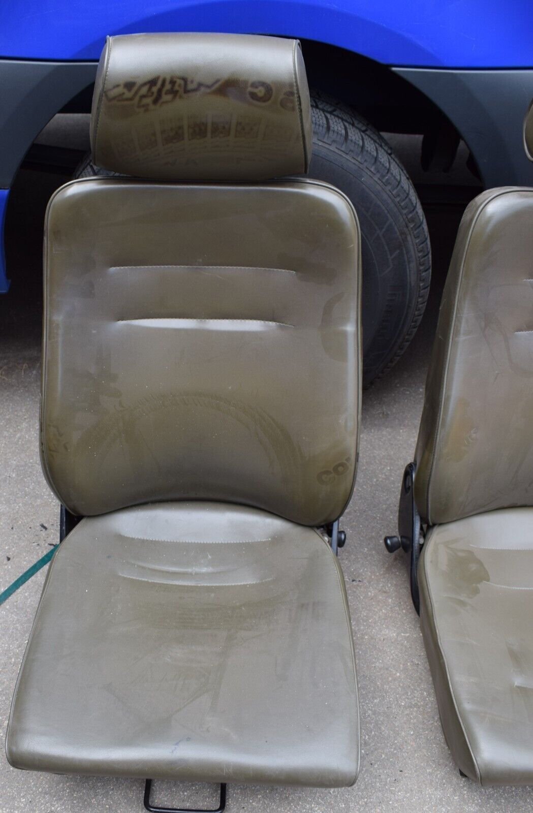 Original Mercedes G Klasse w461 Fahrer Beifahrersitz Grün 461 olivgrün G Wolf