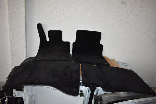 Original Mercedes w223 S Klasse teppich Satz schwarz Velour