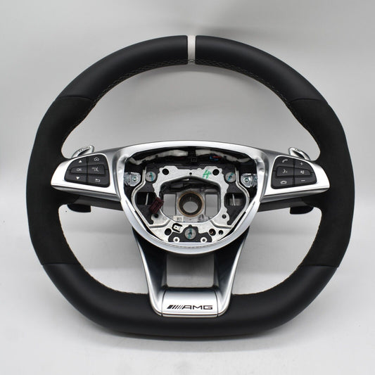 Original Mercedes AMG C63 C Klasse Lenkrad Alcantara weiss a2054602603 GLC63