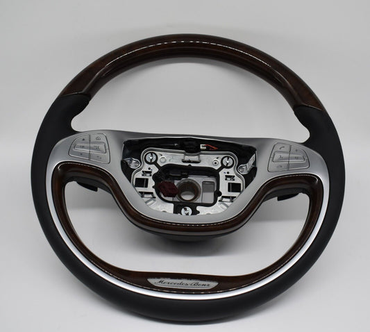 Original Mercedes Holzlenkrad w222 S Klasse heizbar schwarz a0024601403