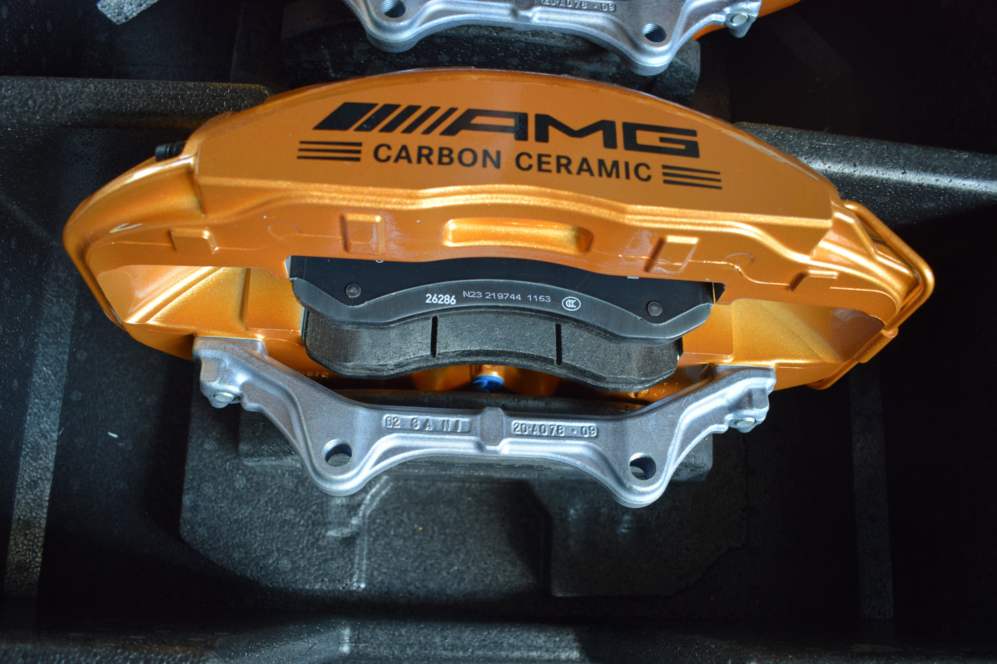 Original Mercedes AMG w297 EQS Bremsen vorne neu Bremssattel Set gold