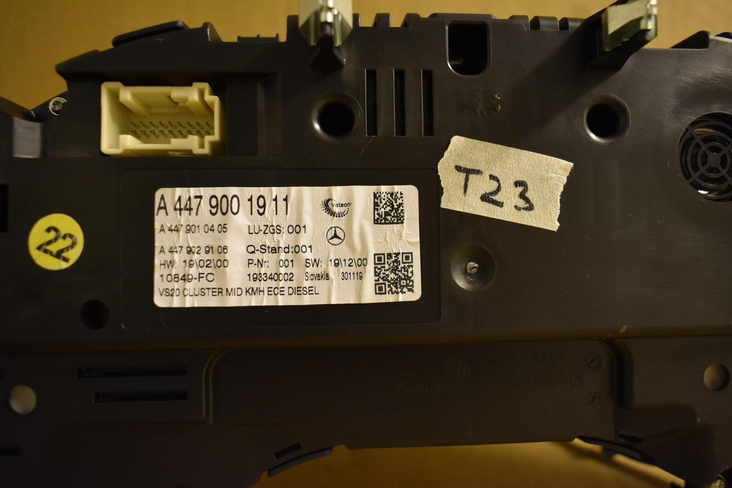 Original Mercedes w447 Tacho Speedometer Kmh a4479001911 Kombiinstrument Tacho