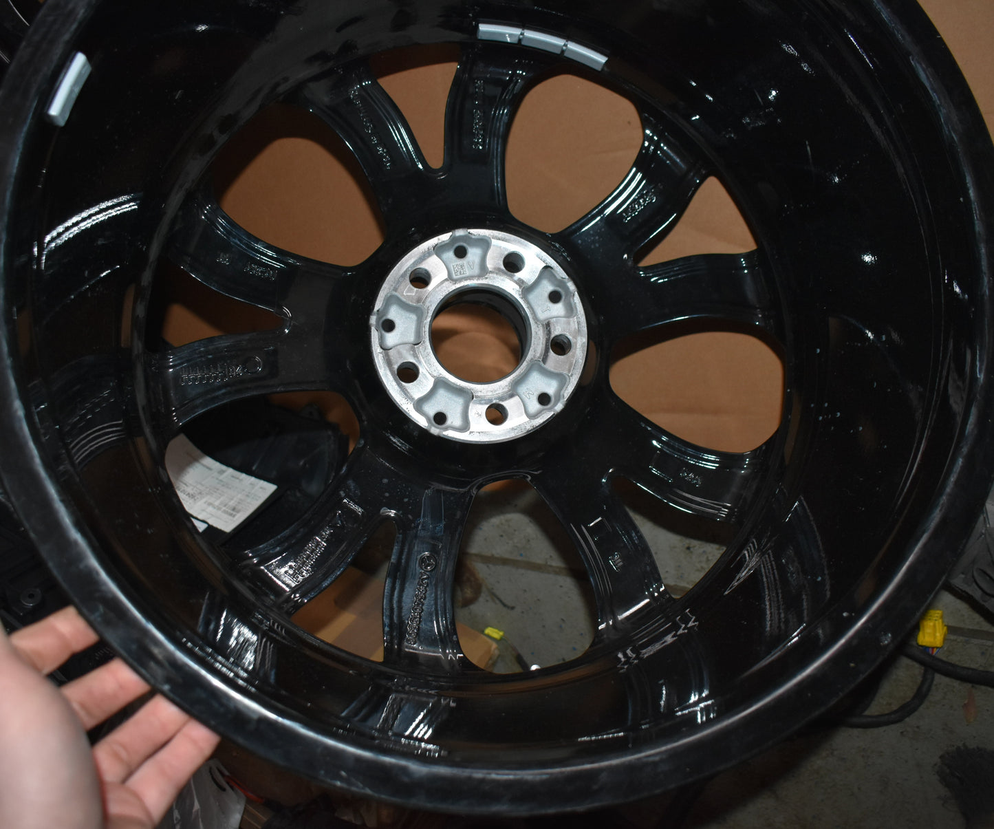 Original Mercedes EQE V295 Alufelgen schwarz 20 Zoll Felgen