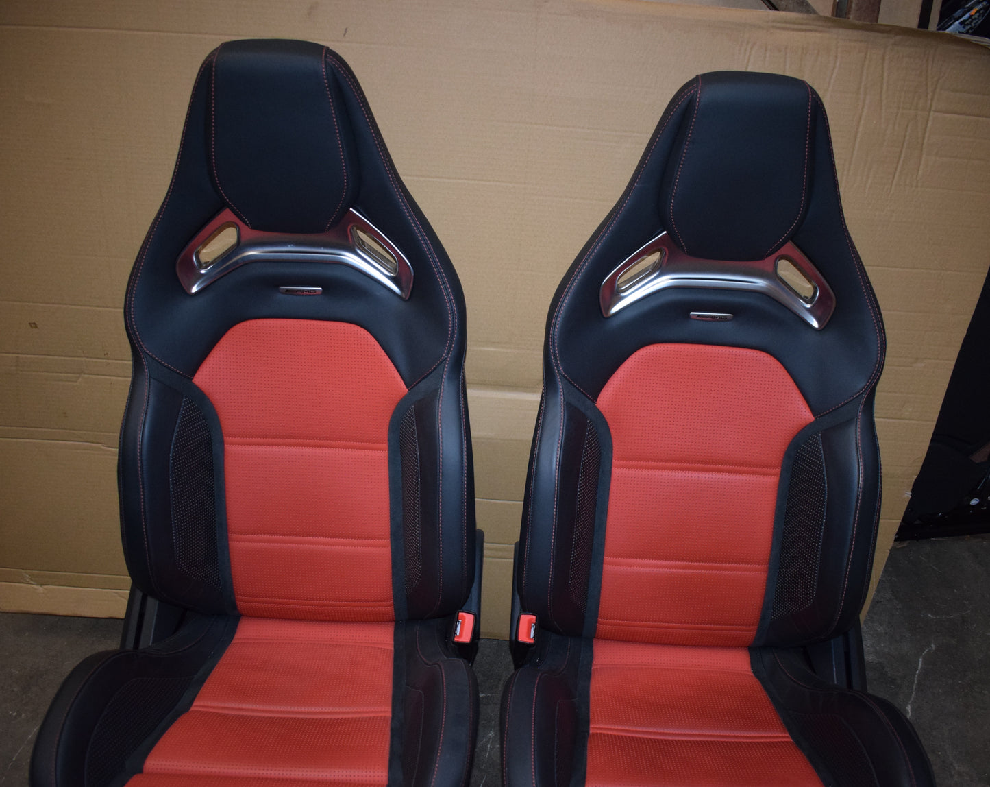 Original Mercedes AMG w253 w205 C63 Performance Sitze vorne rot