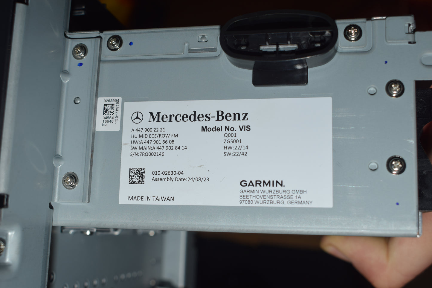 Original Mercedes w447 Vito Touch Display Command A4479002221 Headunit