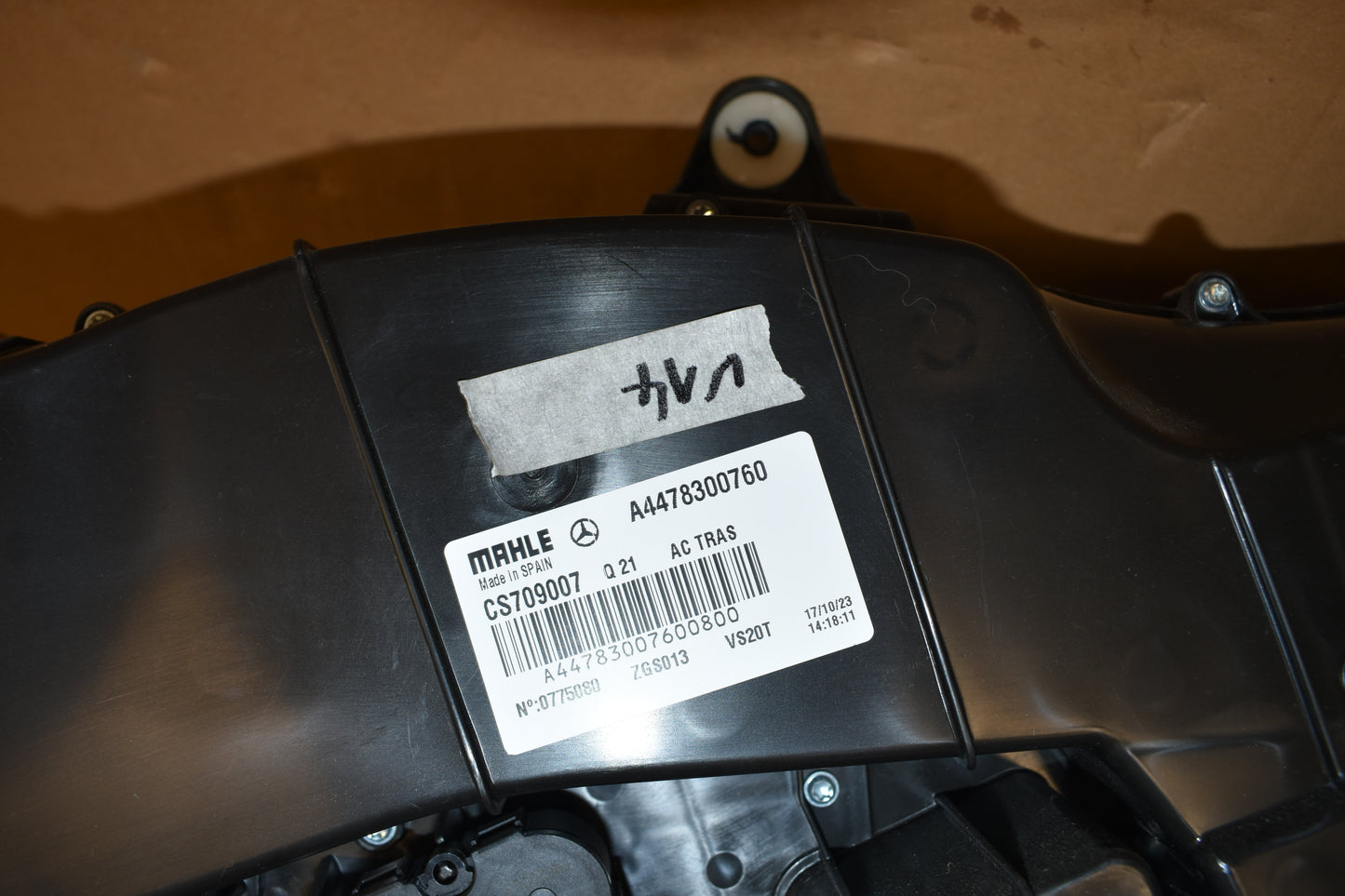 Original Mercedes Klima w447 Vito Heizung hinten Fahrgastraum a4478300760