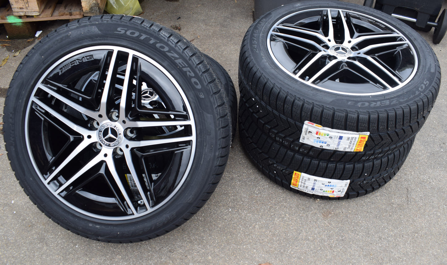 Original Mercedes w447 Felgen 19 Zoll V Klasse Räder AMG 245 45 19 Pirelli Winter