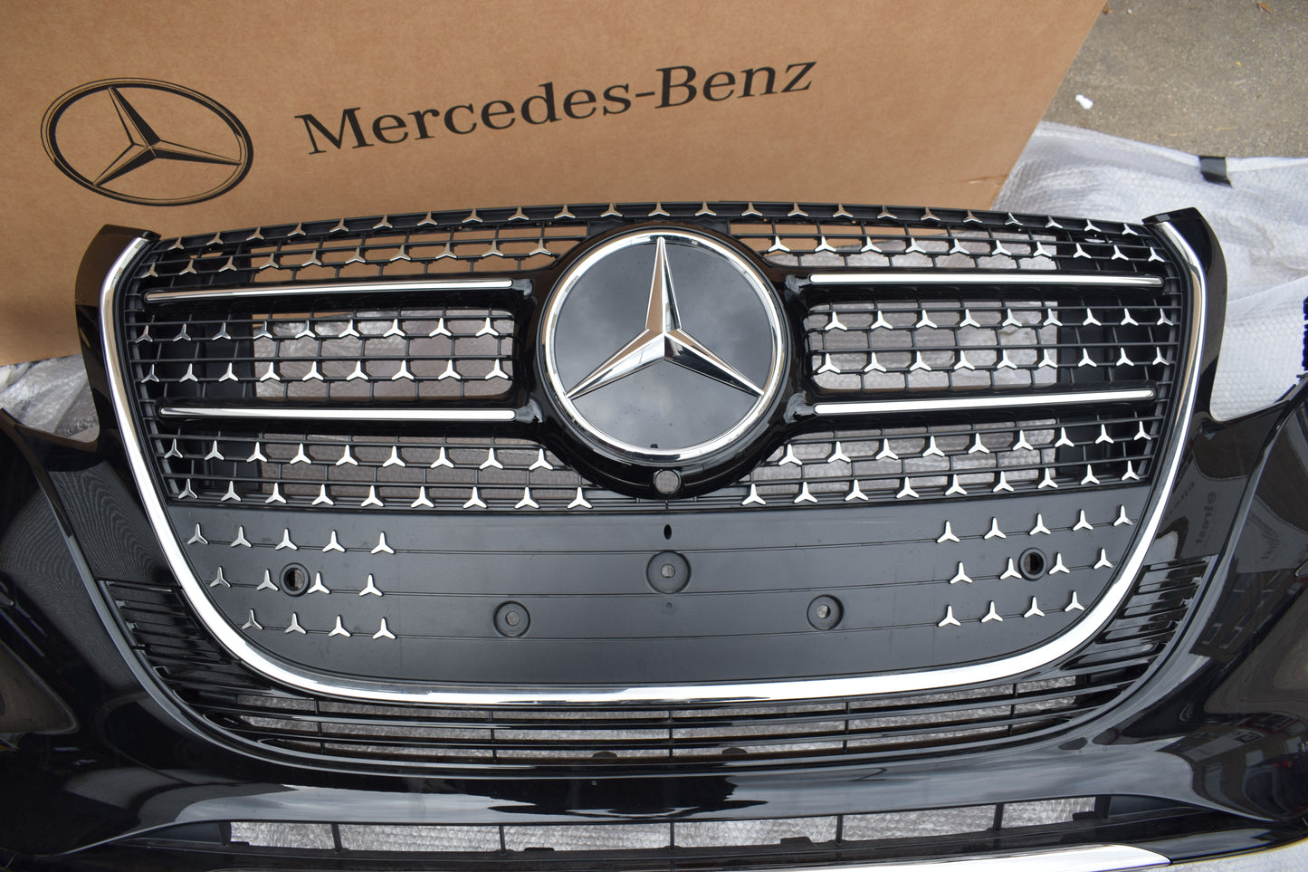 Original Mercedes V klasse w447 Schwarz Stoßstange Mopf 2 Vito