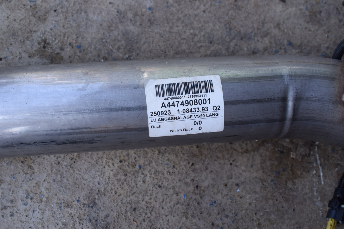 Original Mercedes w447 Vito Auspuffrohr Abgasrohr a4474908001