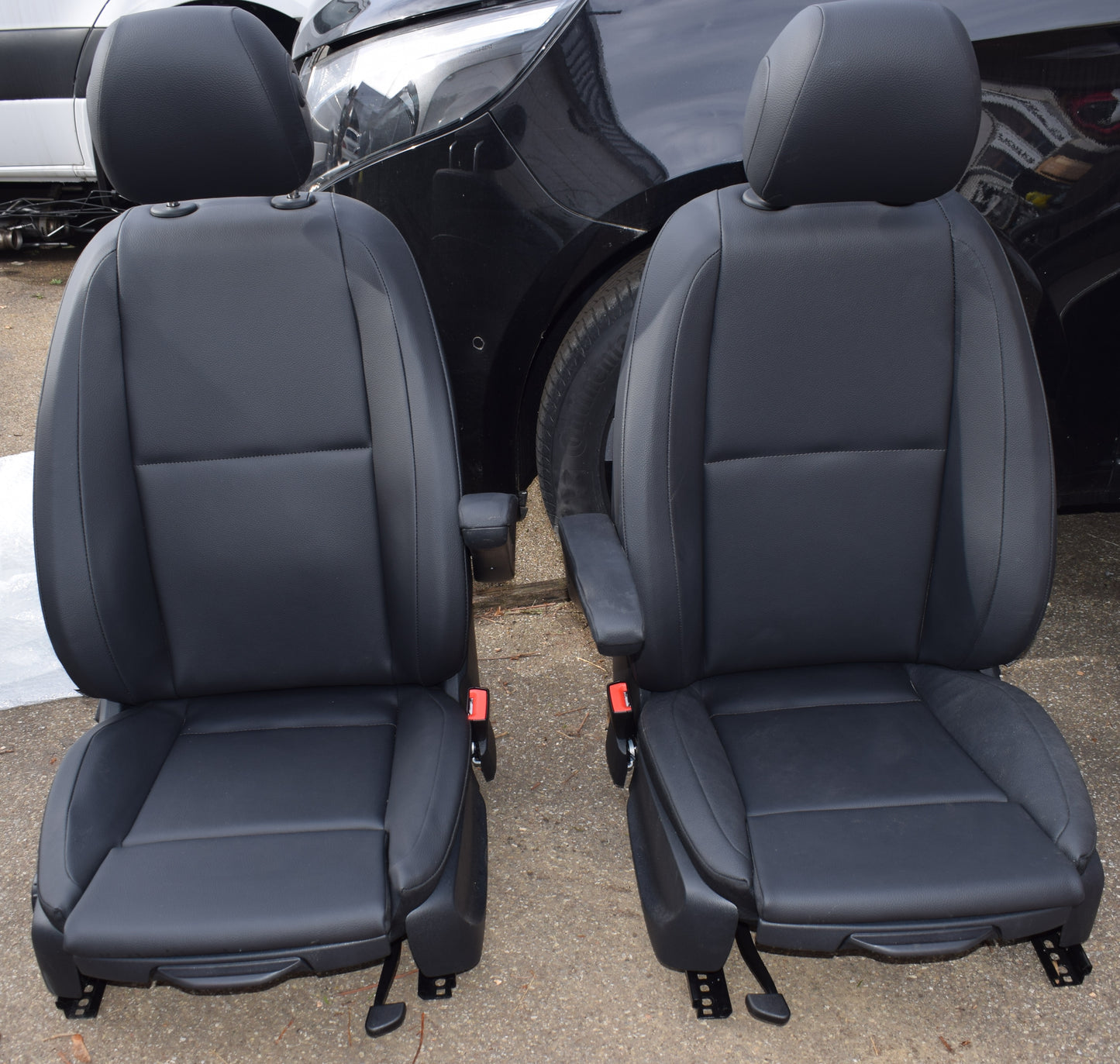 Original Mercedes w447 Vito Fahrer Beifahrer Sitz Kunstleder Komfort Sitzheizung