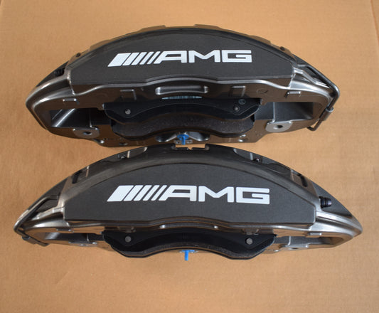 Original Mercedes AMG 223 S Klasse Bremsanlage vorne neu Bremssattel Set Silber
