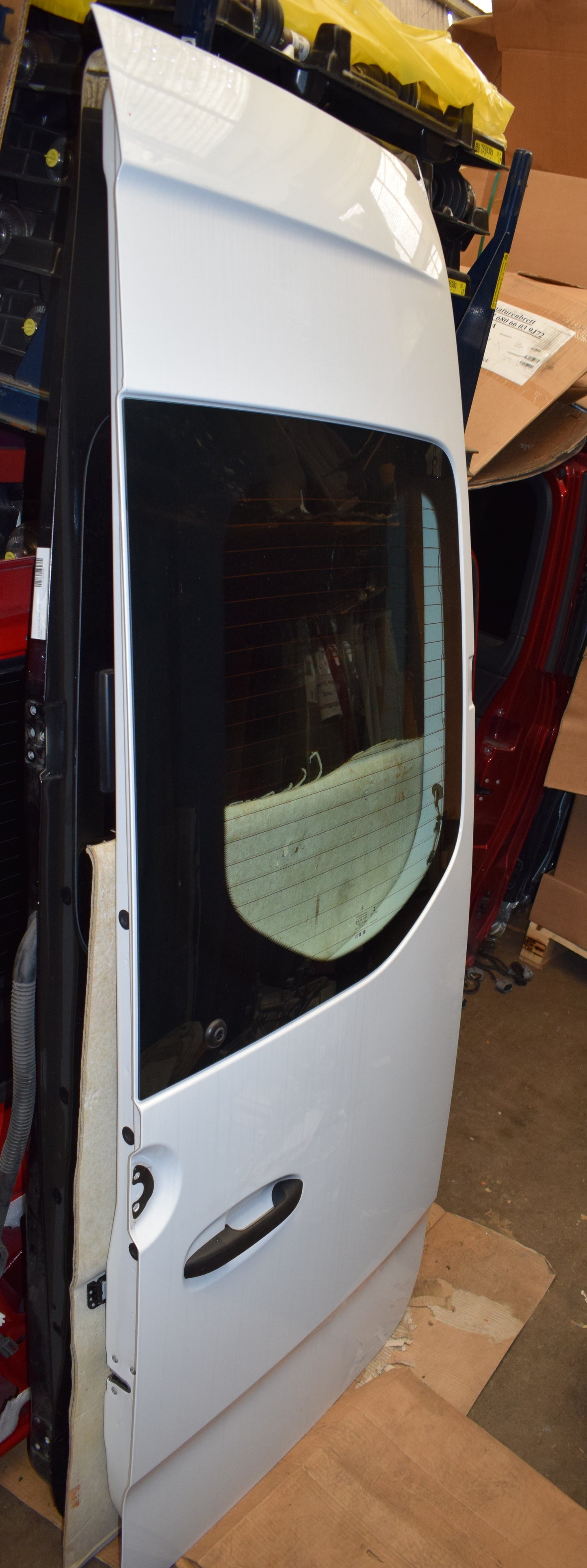 Original Mercedes w907 w910 Sprinter Hecktür Tür hinten a9077405400 Arktikweiss
