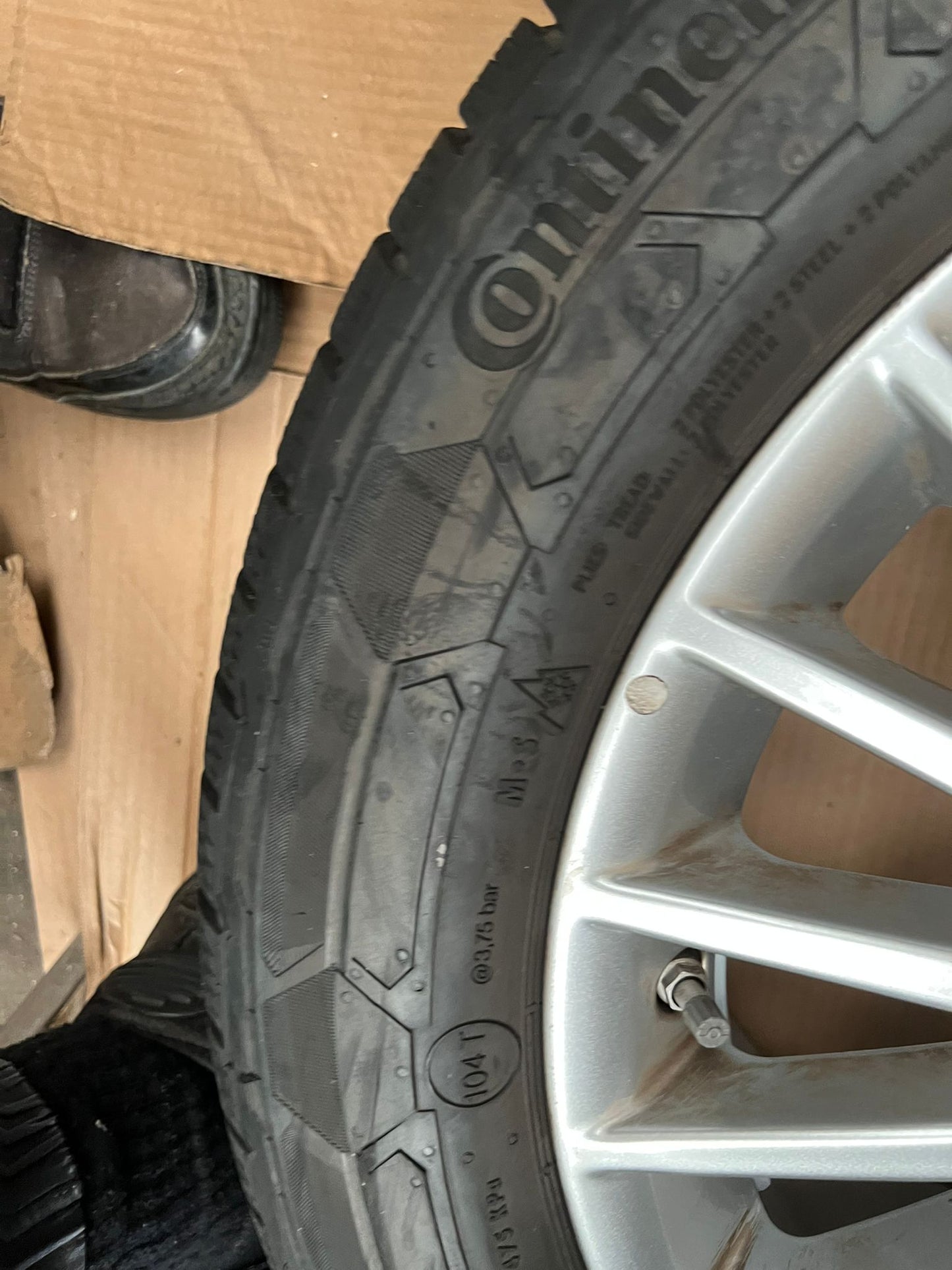 Original Mercedes w447 Räder Vito 17 Zoll Winter Continental 225